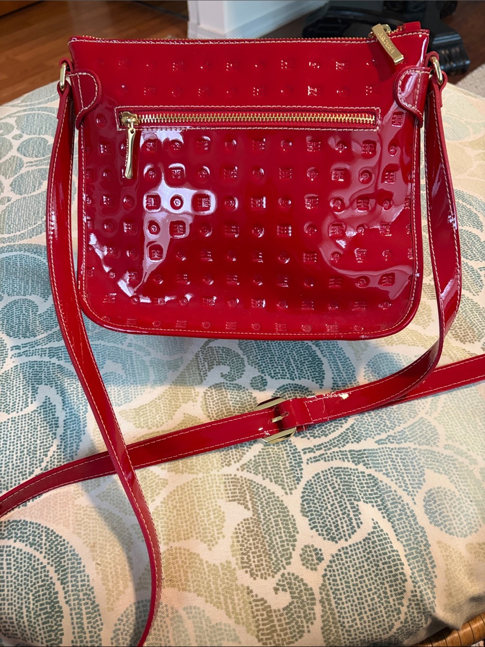 Arcadia Red patent leather bag